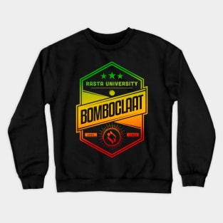 Rasta University Bomboclaat Rasta Colors Reggae Crewneck Sweatshirt